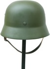 Ww2 German M35 Helmet Steel Material Wwii Soldier Stahlhelm Black Green Color
