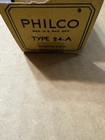 Philco Type 24a Vintage Radio Vacuum Tube Tested Untested W  Original Box