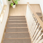 Stair Treads Non Slip  15 Pack 8  X 30  Beige Stair Runners For Wooden Steps Non