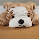 Ty Pillow Pals Bruiser Bulldog Brown White Plush 1995 With Tags