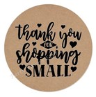 Thank You For Shopping Small Kraft Envelope Seals Labels Stickers Small Business
