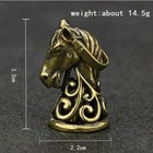 Pure Brass Horse Head Bell Keychain Pendant Keyring Hanging Jewelry Ornament