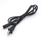 New 6  Ft 2-prong Figure-8 Cord Ac Power Cord Cable W o Polarized  c-7 1-15p 