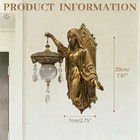 Vintage Virgin Mary Wall Lamp - Battery Operated Night Light For Prayer Room