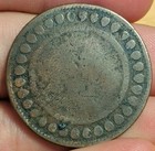 Antique Early 1900s Tunisia 10 Centimes Copper Coin Large French Colonisation