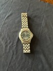 Vintage Wenger Silver Tone 40mm  Analog Digital Black New Battery
