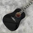 Custom G-j45 Acoustic Electric Guitar Black Solid Spruce Top With Pickups Guitar