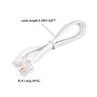 Phone Cord 1 64ft Telephone Cable Phone Line Cord Rj11 6p4c Plugs White 2pcs