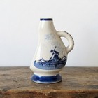 Vintage Delft Blue Holland Blue And White Porcelain Candle Holder Chamberstick