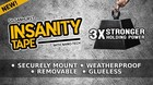 Insanity Clear Thin Heavy Duty Double Sided Indoor outdoor Mounting Tape 10ft