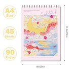 Pink Coversketchbook 8 X 11 5  Drawing Book 90 Pages Drawing For   Drawing Fo   