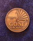 Gone Caching Geocoin Geocacher Geocaching Copper Color