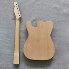 Diy Electric Tele Guitar Kit Solid Mahogany Body Neck 2pc Body 1pc Neck Bone Nut