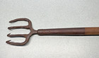 28  Antique 4-tine Fish Eel Frog Gig Tool Spear Hand Forged Fishing Fork Head
