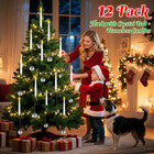 Flameless Christmas Tree Candles With Remote  12 Pcs Taper Lights