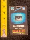 Blondie 1999 No Exit Mtv 200 Cigarettes Vtg Laminated Working Pass