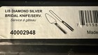 Waterford Lismore Diamond Silver Bridal Cake Knife   Server Wedding Set