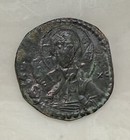 Christ Follis Ae Anonymous Class G Byzantine Empire 1065-1071 Ad  Mother Of God