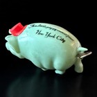 Celluloid Pig Tape Measure New York City Souvenir 1920s Figural Antique
