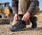 Larnmern Steel Toe Boots Men Comfortable Work Safety Shoes Hiking Sneakers 11 5