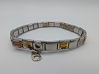Blinq Italian Stainless Link Anklet W  18 Charms emblems