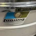 Ludwig Weathermaster 14x6 Aluminum Snare Drum W stand  case