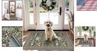 Washable 2x3 Entryway Rug Floral Non Slip Water Resistant Indoor Carpet