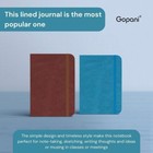 Lined Hardcover Journal Notebook With Pen Loop 192 Pages A5 Size Leather Journal