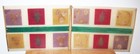 Set 2 Vintage Lucite Placemats Clear Acrylic Dried Flowers Leaves Bamboo 18 x13 