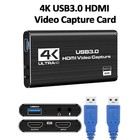4k Hdmi Capture Card For Streaming  Full Hd 1080p 60fps Usb Cam Link Game Audio