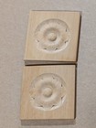 Mixed Lot Of 8 Vintage Carved Wood Rosettes Appliques Architectural Onlay Floral