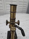Brass Monocular Microscope Vtg No Markings