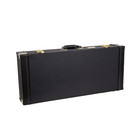 Crossrock Rectangular Wooden Case Fits F-style Mandolin-with Metal Feet Black
