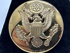 Vintage Post Wwii Brass Us Military Army Hat Pin Badge W  Eagle E Pluribus Unum