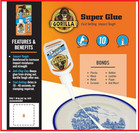 Gorilla Super Glue Xl For Wood  Paper  Leather  Plastic   Metal  25 Gram  Clear 