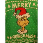 Dr  Seuss The Grinch Ugly Christmas Sweater Men s Size L 42-44 Green Long Sleeve