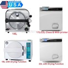 14 18 22l Dental Autoclave Steam Sterilizer Class B Printer  digital Machine 