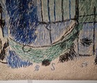 Mcm 1957 Barbro Sprinchorn Sweden Hand Embroidered Textile Art Architectural 