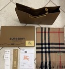 Burberry Classic Check Cashmere Scarf Archive Beige Made In Scotland New