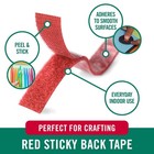 Velcro Brand Red Sticky Back Tape 10ft Roll Adhesive Hook Loop Fastener