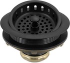3-1 2  Matte Black Stainless Steel Kitchen Sink Basket Strainer Drain