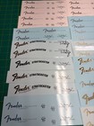 Guitar Builder Special Metallic Headstock Decals Stratocaster Lot  3