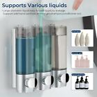 Bathroom Shower Soap Shampoo Conditioner Dispenser Organizer 3 Bottle Wall Mount