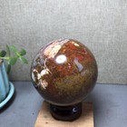 597g Natural Ocean Jasper Ball Polished Stone Crystal Sphere Healing 76mm A4608