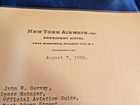 1930 Letter   New York Airways   Atlantic City  Nj Merged Into Eastern Airlines 