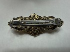 French Red Rose Cameo Barrette With Ornate Gold-tone Frame