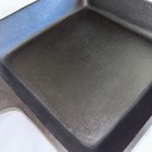 Restored  Unmarked Lodge Square Cast Iron Skillet 9-5 8    Inches Seasoned