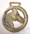 Vintage Solid Brass Horse Harness Bridle Medallion Adorn Horse Head Design