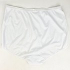 Sears Sheer White Satin Granny Panties Size 8 Double Mushroom Gusset Vintage