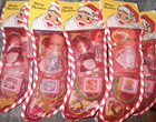 Retro Vintage 12  Mesh Net Girls Christmas Stocking W 1960s-80s Toys Cute Doll 